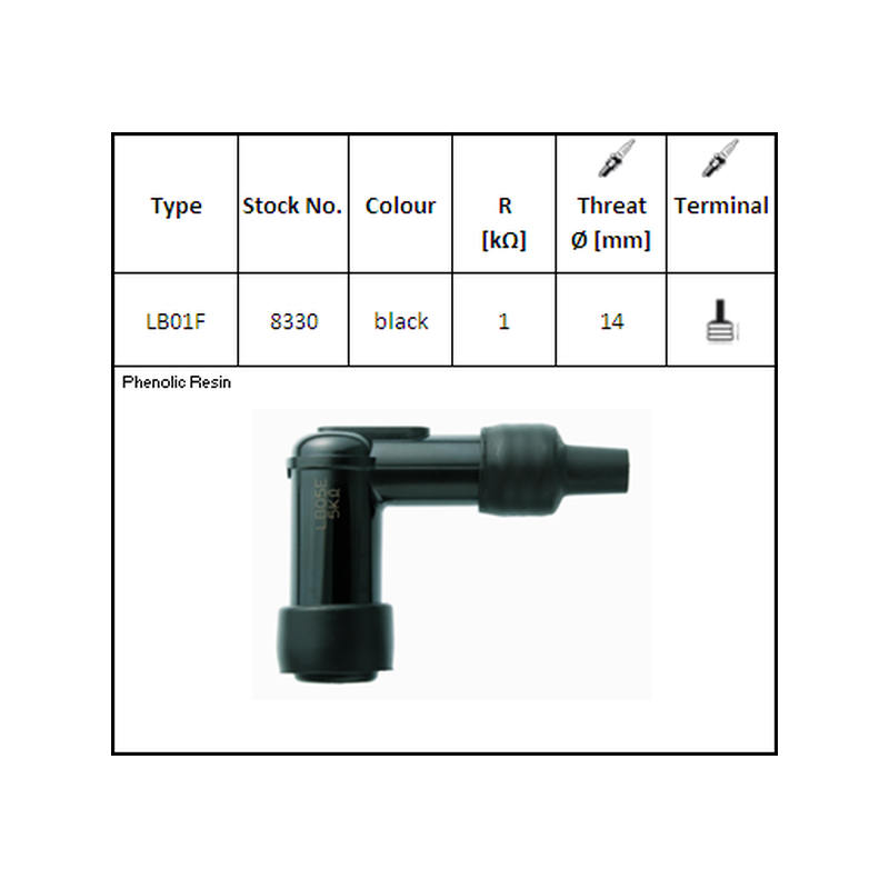 SPARK CAP NGK LB01F