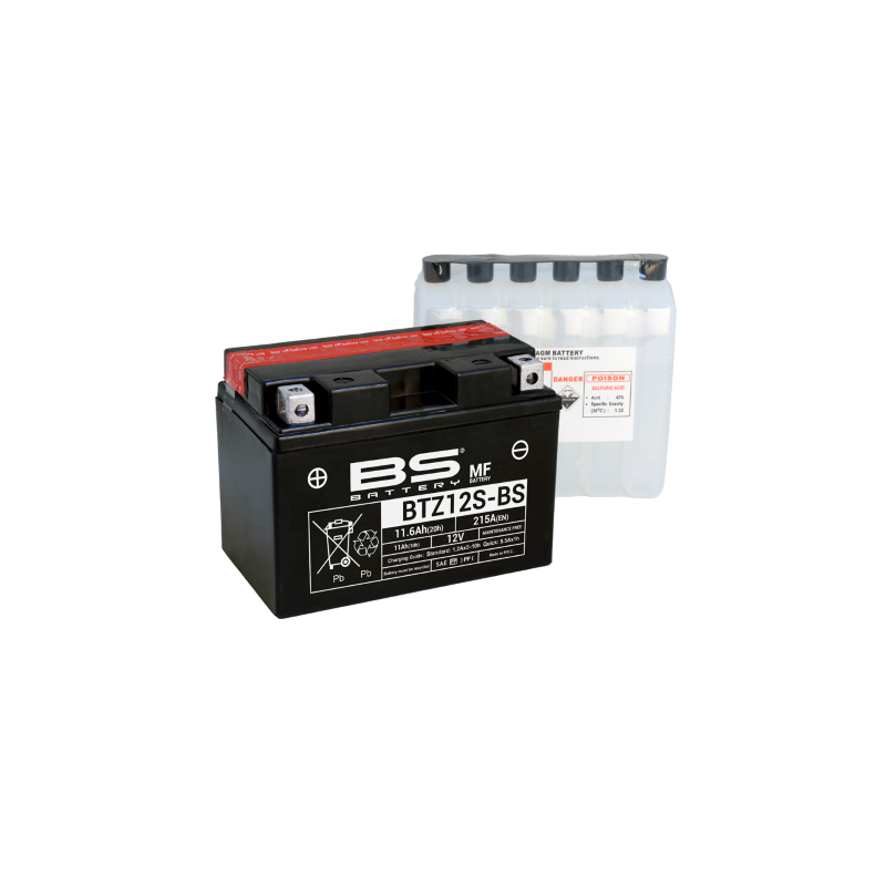 BATTERIA BS BTZ12S-BS CON ACIDO A CORREDO