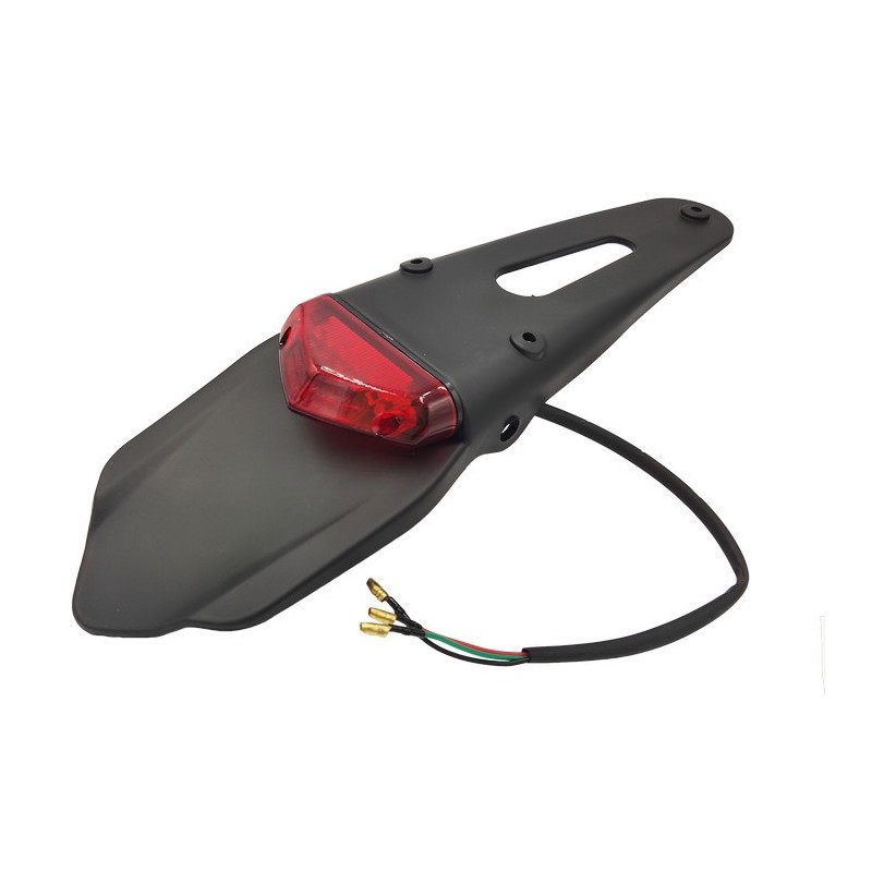 Porta targa Universale + Luce Stop + Luce targa LED MOTO ENDURO