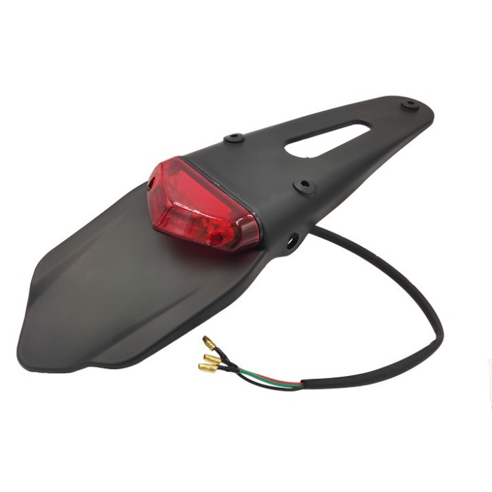 Porta targa Universale + Luce Stop + Luce targa LED MOTO ENDURO
