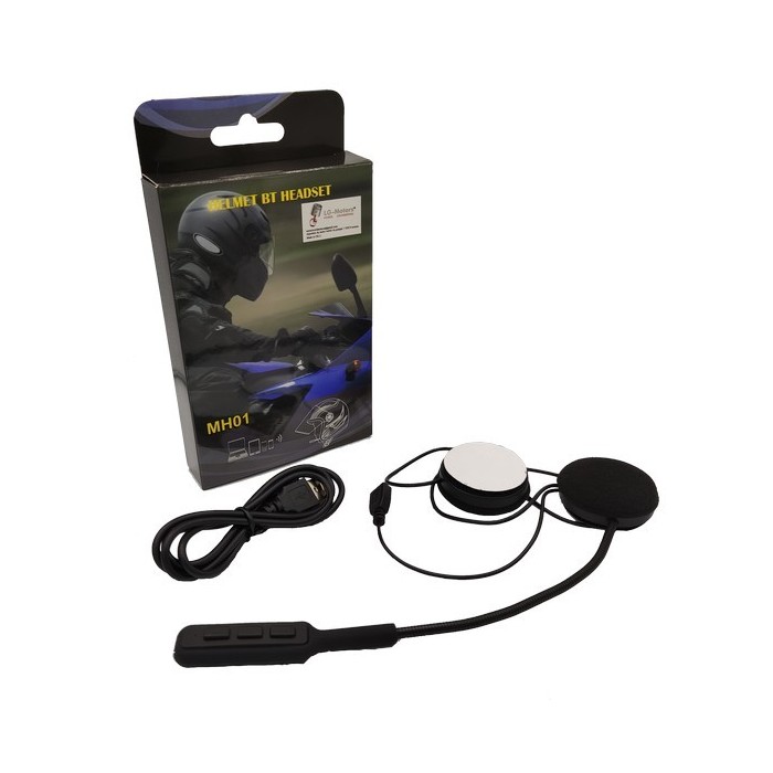CUFFIA AURICOLARE HELMET BLUETOOTH 5.0 HEADSET PER CASCO
