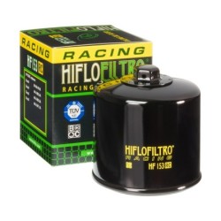 FILTRO OLIO SPIN-ON RACING CON DADO IN CARTA NERO LUCIDO