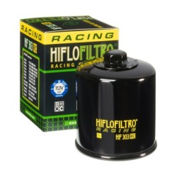 FILTRO OLIO SPIN-ON RACING CON DADO IN CARTA NERO LUCIDO