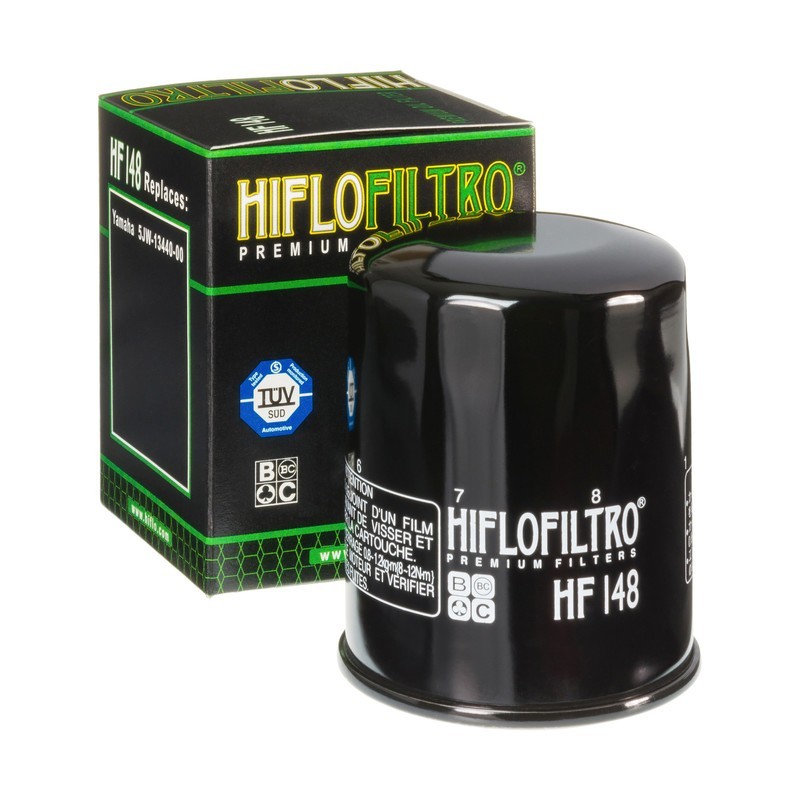 FILTRO OLIO SPIN-ON IN CARTA NERO LUCIDO