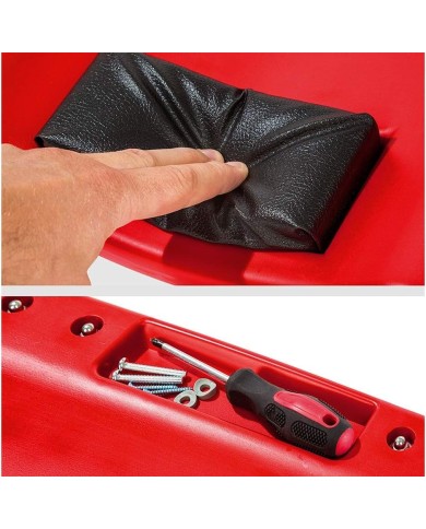 Carrello Sotto Auto Meccanico 90cm Lettino Sottomacchina Poggia Testa