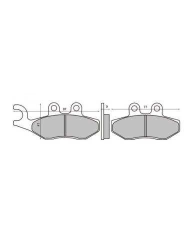PASTIGLIE FRENO LG-MOTORS PER APRILIA GILERA PIAGGIO