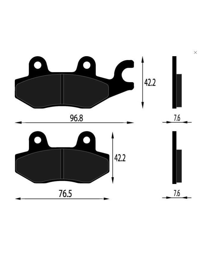 PASTIGLIE FRENO LG-MOTORS PER APRILIA KYMCO SUZUKI TRIUMPH