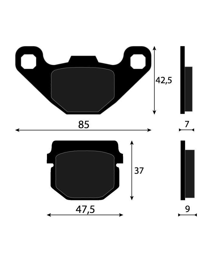 PASTIGLIE FRENO LG-MOTORS PER APRILIA PEUGEOT PIAGGIO