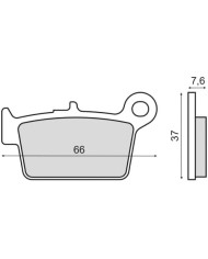 PASTIGLIE FRENO ORGANICHE LG MOTORS BETA 50 125 200