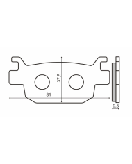 PASTIGLIE FRENO ORGANICHE LG MOTORS HONDA SH 300CC