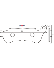 PASTIGLIE FRENO ORGANICHE LG MOTORS HONDA SH 300CC