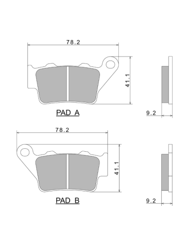 PASTIGLIE FRENO ORGANICHE LG MOTORS YAMAHA