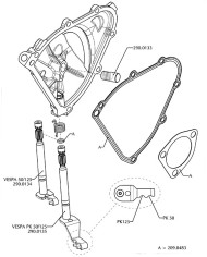 170.0307 COPERCHIO FRIZIONE POLINI PER VESPA 50/125 PRIMAVERA ET3 SPECIAL