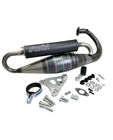 200.0298 MARMITTA POLINI MBK BOOSTER - APRILIA - YAMAHA mod. FOR RACE 4 MINARELLI VERTICALE
