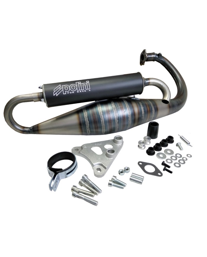 200.0298 MARMITTA POLINI MBK BOOSTER - APRILIA - YAMAHA mod. FOR RACE 4 MINARELLI VERTICALE