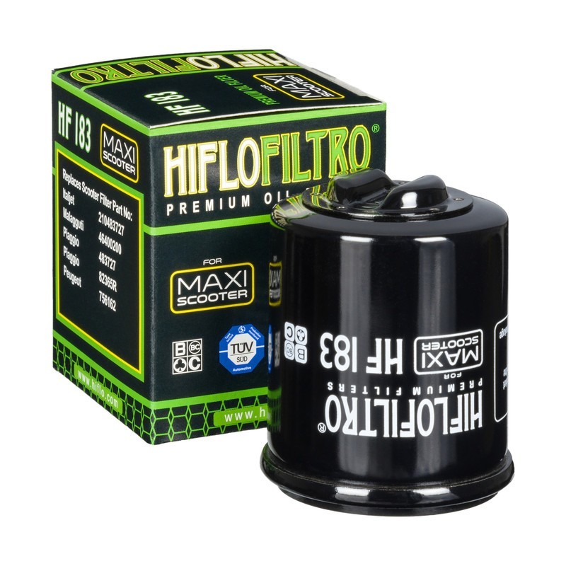 FILTRO OLIO SPIN-ON CON SLOT IN CARTA NERO LUCIDO