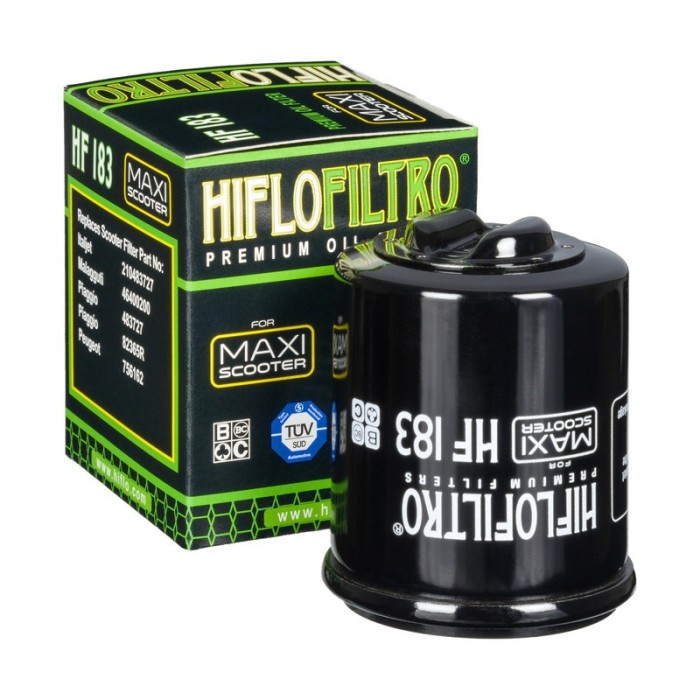 FILTRO OLIO SPIN-ON CON SLOT IN CARTA NERO LUCIDO