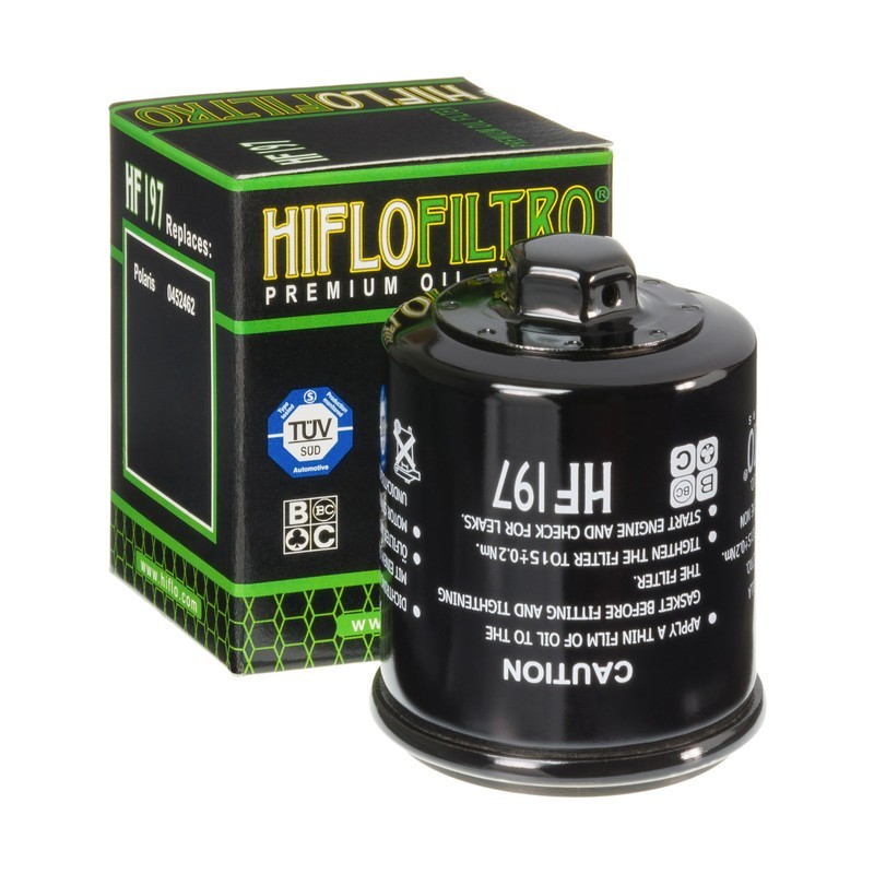 FILTRO OLIO SPIN-ON CON DADO IN CARTA NERO LUCIDO