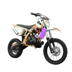 MINI MOTO MINICROSS 50 cc COLORE ARANCIONE RUOTE 14 - 12
