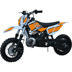 MINI MOTO MINICROSS 50 cc COLORE ARANCIONE RUOTE 10 - 10