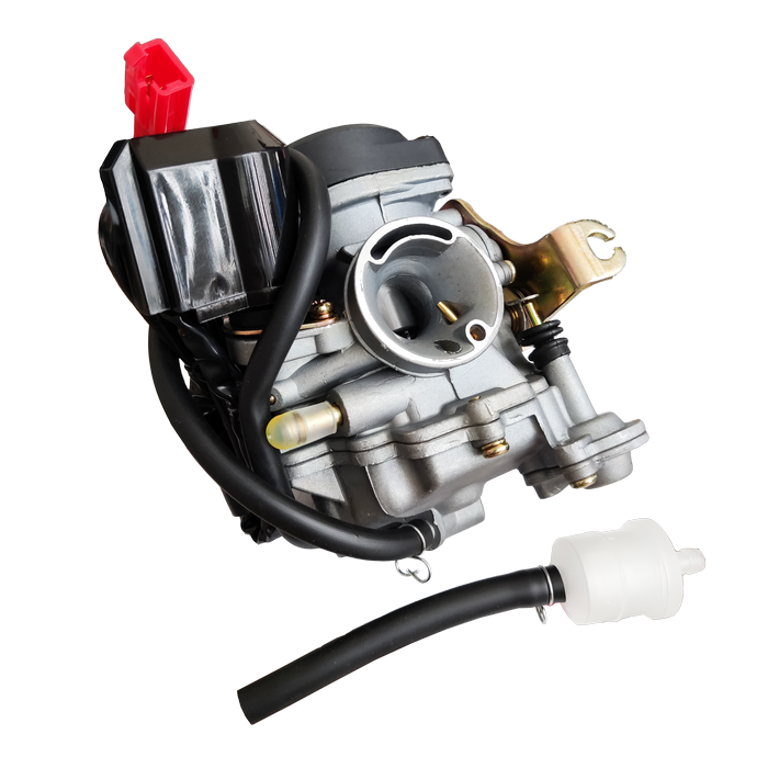 CARBURATORE COMPLETO STARTER E FILTRO BENZINA GY6 125 150
